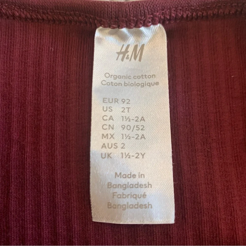 H&M Maroon Ribbed Knit Set - Picture 3 of 7